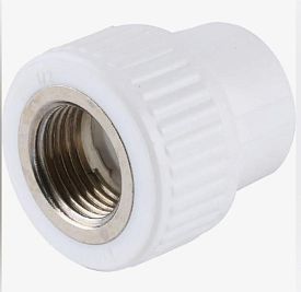 Муфта комб с вн резьбой 25*5/4" PPRC FD_БЕЛЫЙ